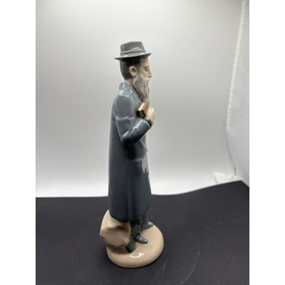 Nadal Lladro Porcelain Rabbi Figurine Judaica Teacher with Book Spain - Picture 2 of 6